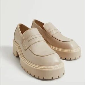Mango Track Sole Leather Shoes